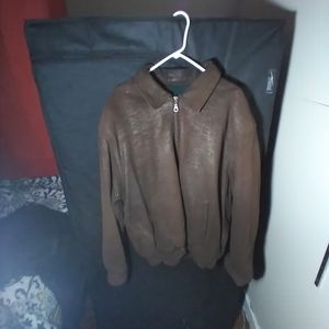 Brown soft leather jacket